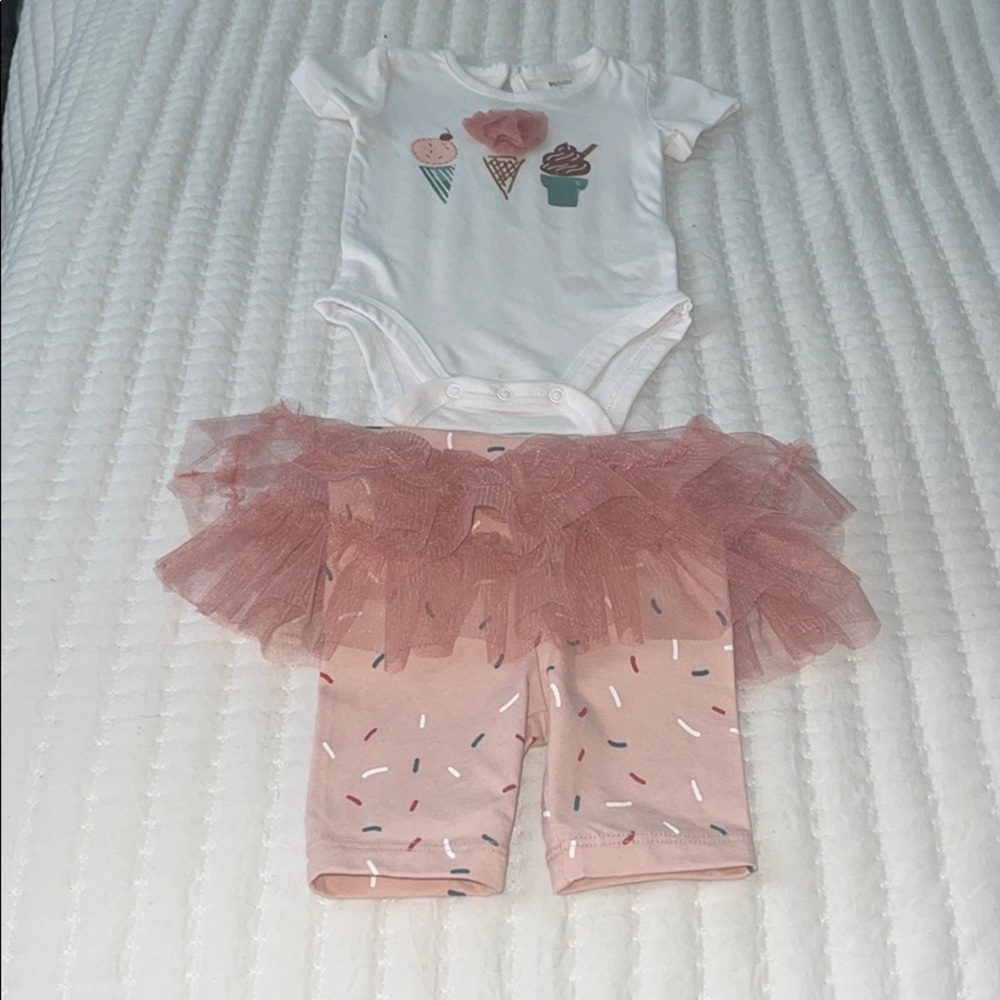 Baby girl ice cream outfit
